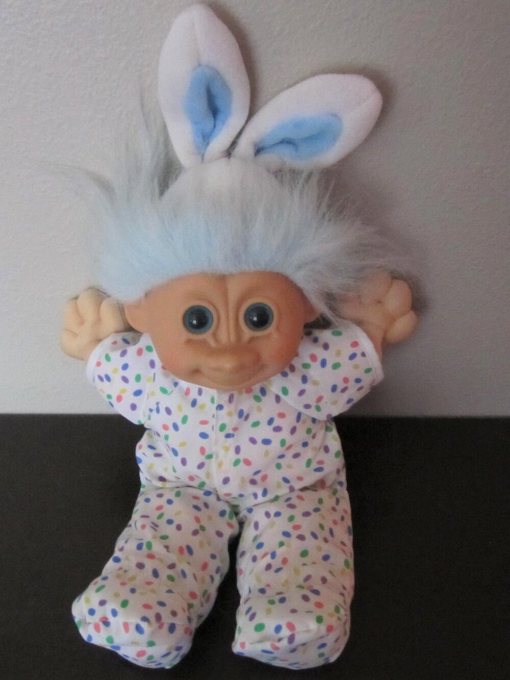Adorable Boy Russ Soft Body Troll with Bunny Ears
